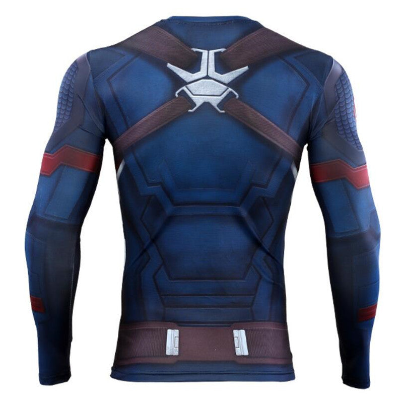 Marvel T Shirt Scale Combat Clothes Marvel T-shirt Long Sleeve