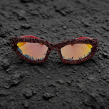 Trendy punk glasses dark and weird