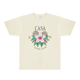 Casablanca T Shirts Fashion Print Street