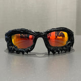 Trendy punk glasses dark series