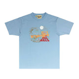 Gallery Dept T Shirt Retro Printed Loose Short-Sleeved Shirt