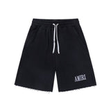 Amiri shorts drawstring slacks alphabet shorts