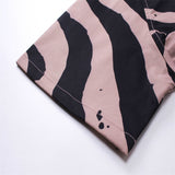 Rhude T Shirt Zebra Letter Embroidery Casual Short Sleeve Shirt, Shorts