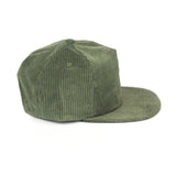 Trendy flat brimmed hat corduroy heattech breathable