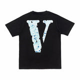 ASAP Yams V Lone T Shirt Kids Pattern Large V Printed Short Sleeve T-shirt