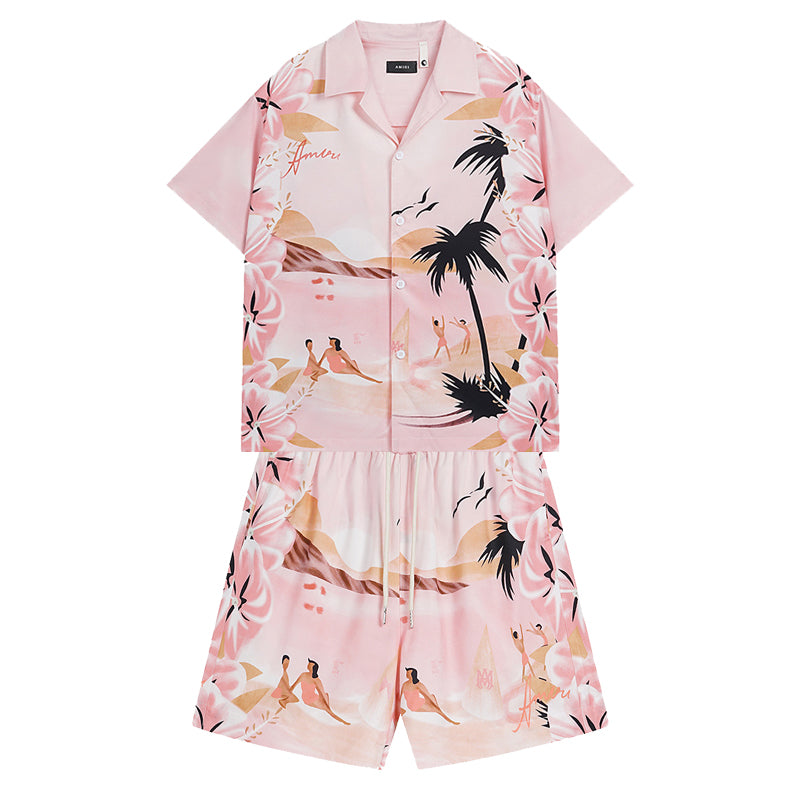 Casablanca Shirts And Shorts 2 Pieces Set Summer Print