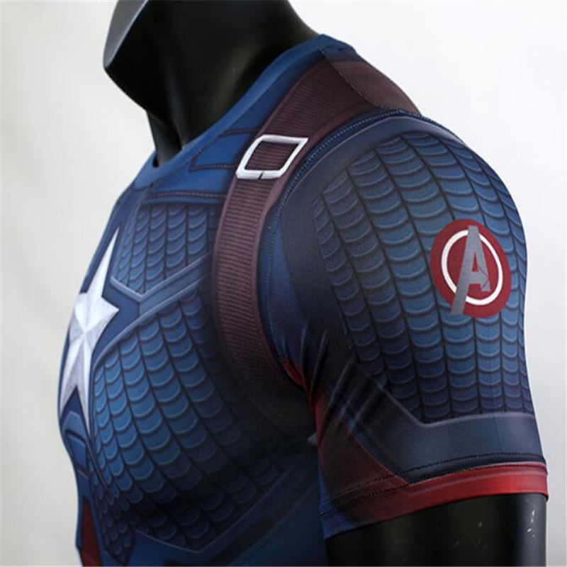 Marvel T Shirt Scale Combat Clothes Marvel T-shirt Long Sleeve