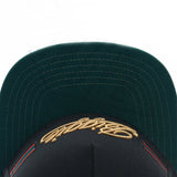 Trendy flat brimmed hat letterbiggieembroider adjustable