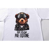We11 Done T Shirt Sunglasses Bear Pattern Men's and Women's Same Casual