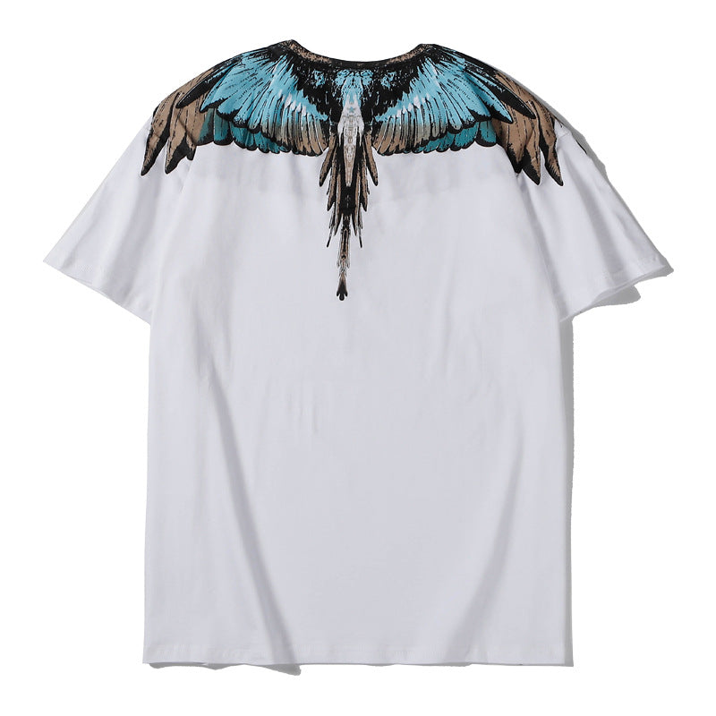 Marcelo Burlon T Shirt MB Diamond Wings Pattern for Men and Women