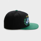 Trendy flat brimmed hat letter hip hop style grids