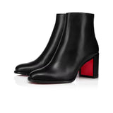 Louboutin-style red bottom shoes studded short boots red bottom cl thick heel short boots small round toe ankle boots popular foreign style fashion boots boots