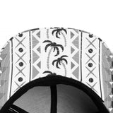 Trendy flat brimmed hat novelty grids