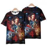 Stranger Things T Shirt 3D Digital Printing Loose Casual Short Sleeved T-shirt