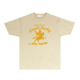 Rhude T Shirts Printed Trendy Pure Cotton