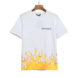 Palm Angels T Shirts Angel Print T-shirt Loose Men's Short Sleeve