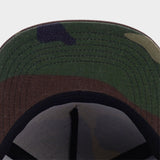 Trendy flat brimmed hat camouflage