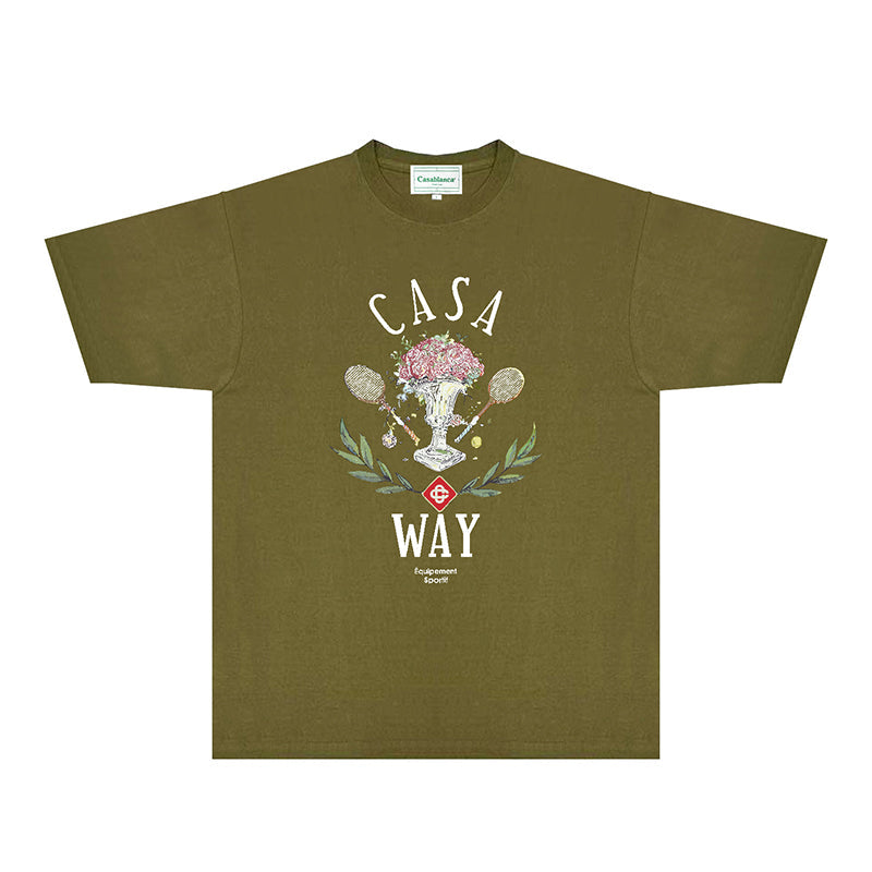 Casablanca T Shirts Fashion Print Street