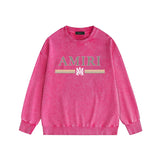 Amiri Distressed Sweatshirt Printed Trendy Pure Cotton