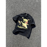 Men Vintage T-Shirts Vintage Washed Bieber Short Sleeves Vintage Casual