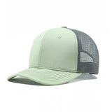 Trendy flat brimmed hat summer mesh breathable