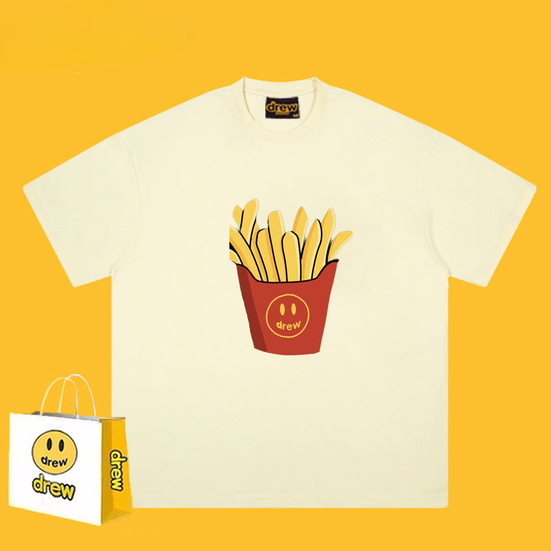 Drew T Shirts Cotton Short-Sleeved Printed T-shirt