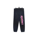 Sp5der Sweatpants Cobweb Puff Print Pure Cotton