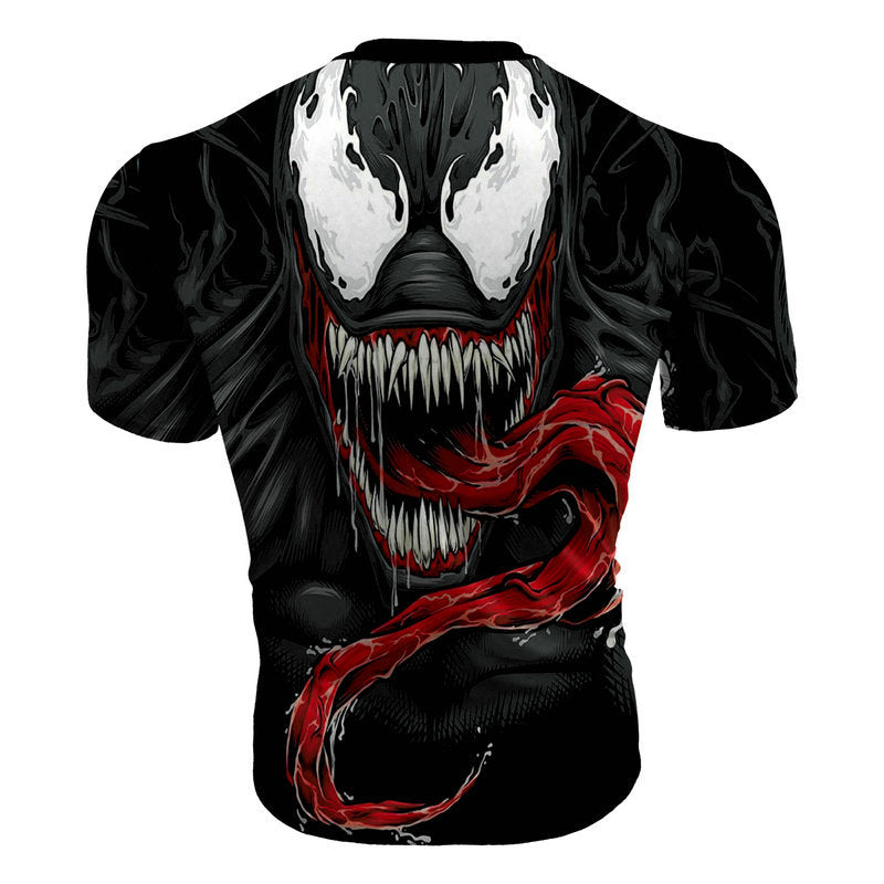 Marvel T Shirt 3D Printing Venom Marvel Casual Sports Workout Clothes