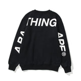 Shark Print Sweatshirts Printed Letter Fleece-Lined Crew Neck Sweater Men'S And Women'S Jacket