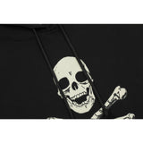 Vlone Hoodie Autumn and Winter Skull Big V Letter