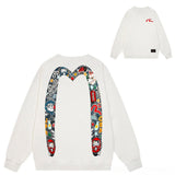 Evisu Sweatshirts Loose Casual Unisex Sweatshirts