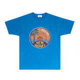 Rhude T Shirts Printed Trendy Pure Cotton