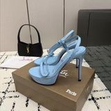 Louboutin-style red bottom shoes popular anchor cl studded red bottom shoes pointed toe cm high heels autum work export style women's shoes
