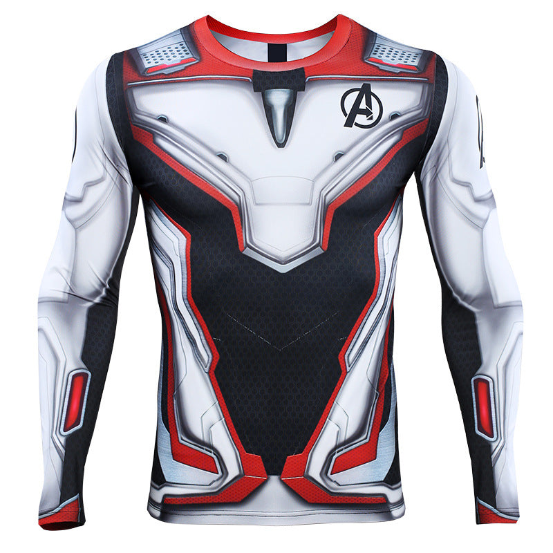 Marvel T Shirt Scale Combat Clothes Marvel T-shirt Long Sleeve