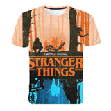 Stranger Things T Shirt 3D Printed Crew Neck T-shirt