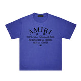 Amiri Washed Distressed T Shirt Printed Trendy Pure Cotton