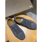 Louboutin-style red bottom shoes cl red bottom shoes genuine leather rivets trendy shoes fashion suede casual sneakers trendyy stylish men's shoes