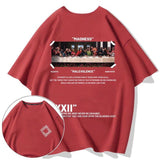 Caravaggio T-Shirts Men's plus Size Hip Hop Loose Short Sleeve Cotton T-shirt