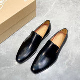 Louboutin-style red bottom shoes embroidered shoes fashioneasiest for matchcasual business thick sole glossy gentleman leather shoes red bottom wedding cl men's shoes