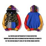 Shark Print Jacket Autumn And Winter Stitching Hooded Cardigan Zipper Sweater Coat
