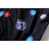Shark Print Jacket Men'S And Women'S Cotton Shark Hooded Zipper Sweatshirt Hoodie