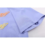 We11 Done T Shirts Color Letter Print Loose Large Size Men and Women Same Style