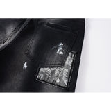 Purple Brand Jeans Pure Cotton High Street Trend #9099