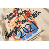 Kanye West Sunday Service Hoodie Snake Vintage Print Foam Hooded Sweater