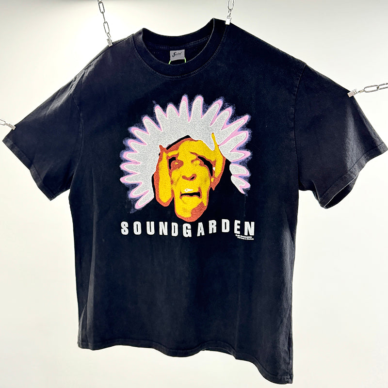 Men Vintage T-Shirts "Soundgarden" Band Saint Michael T-Shirt