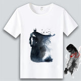 Marvel T Shirt Anime Clothes Captain America Iron Man Short Sleeve T-shirt