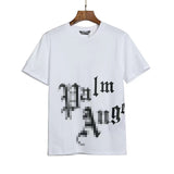 Palm Angels T Shirts Angel Letter Print Short-Sleeve T-shirt Men's Loose Casual