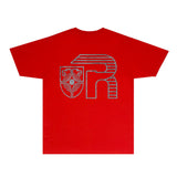 Rhude T Shirts Printed Trendy Pure Cotton