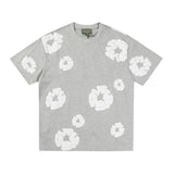 Denim Tears Outfit: T Shirt/Shorts (Separate Purchase Options) Puff Print Short Sleeve T-shirt Loose Couple Shorts Suit