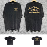 Amiri washed t-shirt mvprinting short sleeve